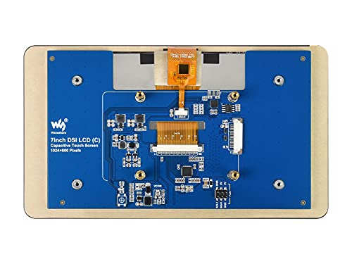 Image of 7inch DSI LCD 1024x600 Capacitive Touch IPS Display for Raspberry Pi 4B /3B+ /3A+ /Compute Module 4 /3+, Refresh Rate up to 60Hz