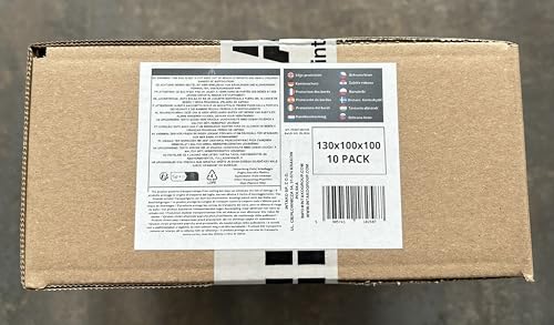 INTAKO Kantenschutz für Spanngurte bis 50 mm Breite - 130 mm x 100 mm x 100 mm - 10 Stück Kantenschoner Ladungssicherung - Spanngurtschutz - Kantenschutzwinkel für Zurrgurte für LKW