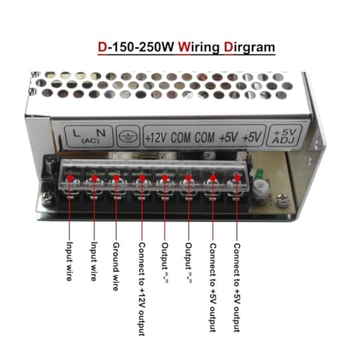 Transformateur 5V 24V pour l'alimentation de domotique et impression 3D - 4