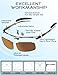 ATTCL Polarized Sunglasses for Men Sports: UV Protection Anti Glare Wrap Around Lightweight Metal Sun Glasses Driving Fishing Golf Running 8177 Brown