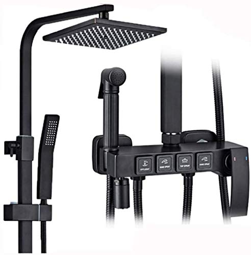 Ensemble de douche blanc et cuivre beau et pratique