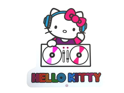 TEKNOFUN - Licence Hello Kitty - Neon Mural LED Hello Kitty 27 CM - Décoration Lumineuse - Adaptateur Secteur - Rose, Violet, Blanc - pour Enfants et Adultes...