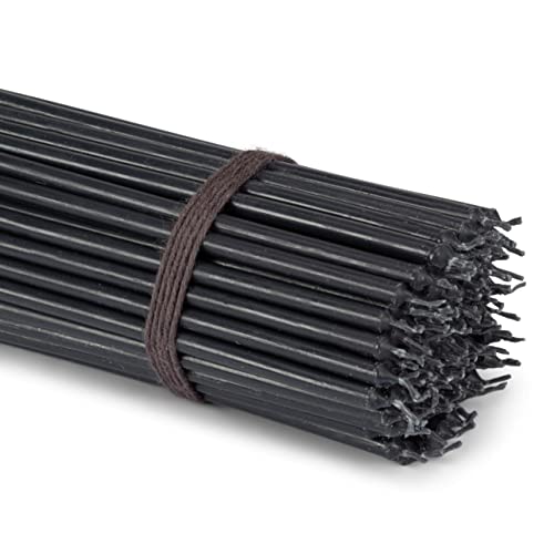 NKlaus, 250x Black dripless Stick Candles L 15cm Ritual Candle Premium Paraffin Wax 36135 - Image 3