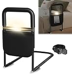 Airminti Sponda Letto Anziani Anticaduta Ausili per Alzarsi Dal Letto Regolabile in Altezza con Luce a Sensore, Supporto per Alzarsi, Sbarra di Sicurezza, Portata Fino a 180KG