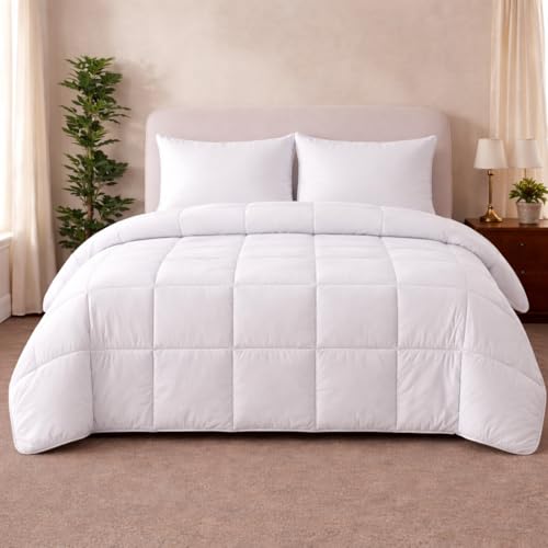 Opiniones de Edredon Blanco Individual más recomendados. 47 ALVANA Set de Edredón 3 Piezas Acolchado Extra Grande Hipoalergénico Relleno Suave de Microfibra Down Alternative Ideal para Todo el Año Uso como Edredón o para Funda Duvet...
