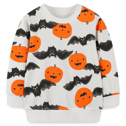Image of Baby Toddler Boy's Cotton Crewneck Sweatshirt Christmas Clothing 1-7Y