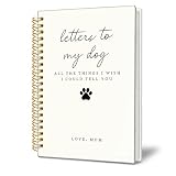 KERNDBSDF Dog Memorial Gifts Notebook, Letters to My Dog Spiral Journal