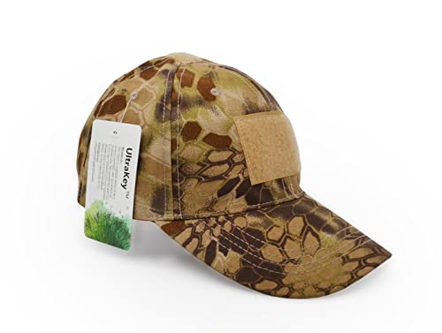 Image of UltraKey Military Tactical Operator Cap, Outdoor Army Hat Hunting Camouflage Baseball Cap