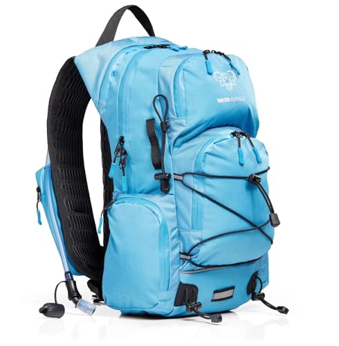 Sherpa Hiking Hydration Backpack – 22L Hiking Backpack with Water Bladder, Phone Compartment, Waterproof Zippers & Trekking Pole Holders