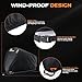 TATATOO Motorcycle Cover Waterproof Outdoor, 300D Heavy Duty, UV & Rain Resistant, Windproof with 3 Buckles, Fits Most Motorcycles, Cruisers, Sportbikes, Dirt Bikes, Scooters up to 96.5