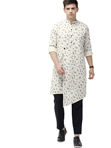 Image of The Indian Garage Co Men's Cotton Regular Fit Regular Kurta