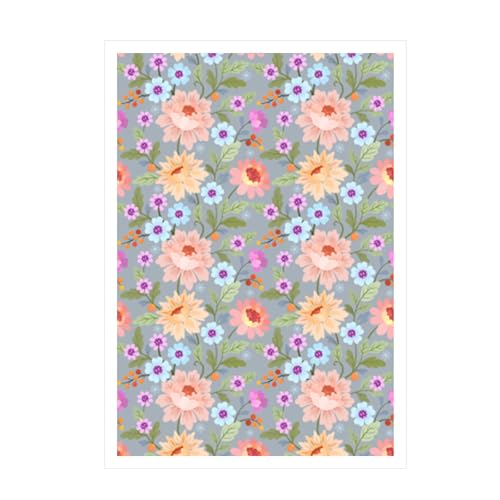 Colorido papel de transferencia de arcilla para flores y frutas, soluble en agua, para hacer pendientes de arcilla y joyas