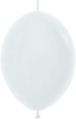 Betallic Globos blancos Link-a-Loons de 12 pulgadas