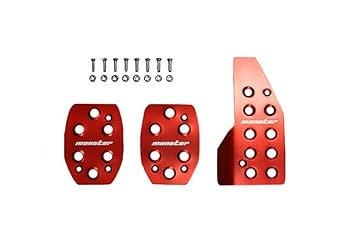 モンスタースポーツ製スイフト用ペダルカバー&フットレスト クリヤセット スポーツフットレスト / スポーツドライビングクラッチペダル