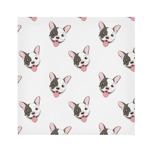 Servilletas de tela cuadradas set x6 20x20 in miniatura 1