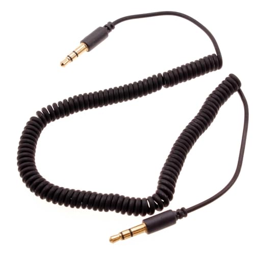 Cable Auxiliar Jack 3.5mm Espiralado para Audio