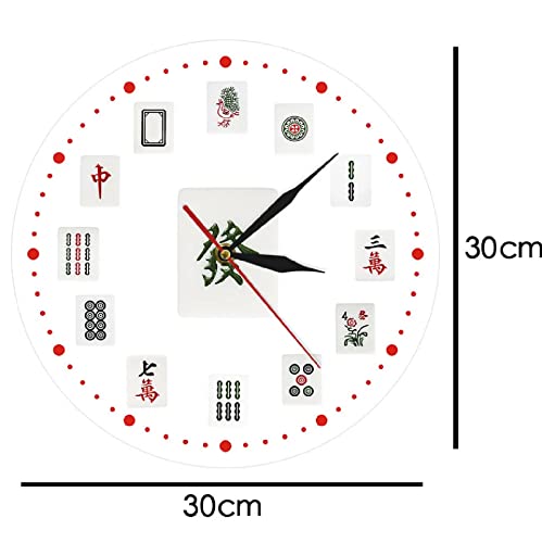 Reloj de pared silencioso de acrílico redondo 12 pulg miniatura 2