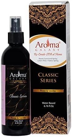Aromatherapy Air Freshener | Room Spray for Home and Office (200 ml) - Linen/Pillow/Fabric Freshener (Rose & Vanilla Fragrance)