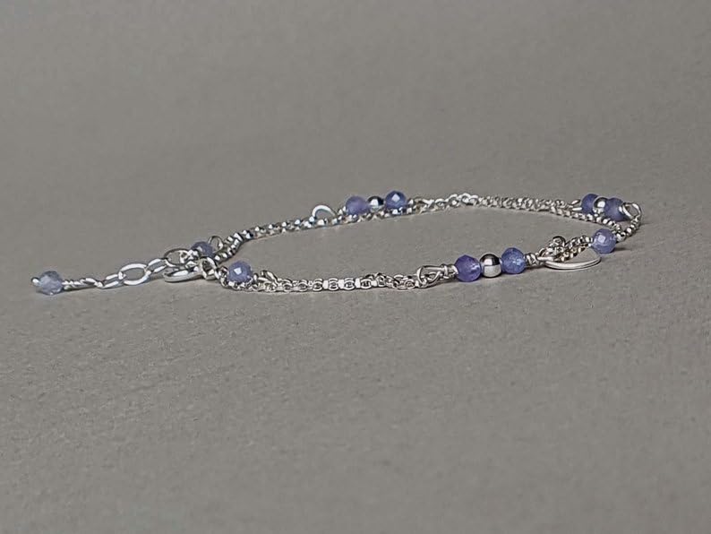 Bracelet tanzanite et argent 925, le cadeau idéal - 2