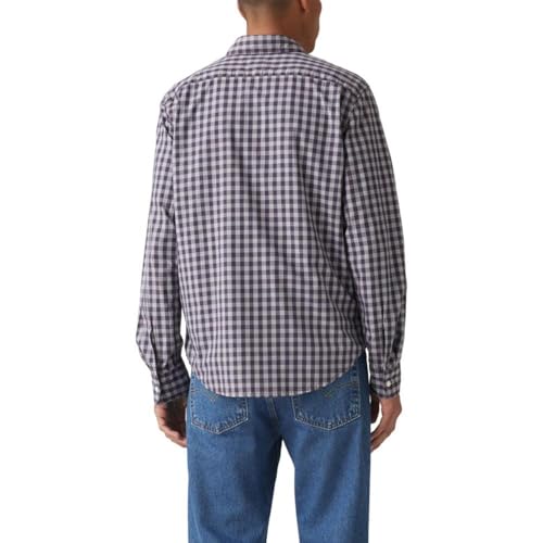 Levi's Men's Classic 1 Pocket Long Sleeve Button Up Shirt, (New) Joel Plaid Dress Blues, Large - image 2