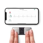 AliveCor KardiaMobile ECG portatile | Approvato dalla FDA | ECG Wireless per Smartphone | Individua Fibrillazione Atriale, Bradicardia e Tachicardia | Distribuito da OMRON