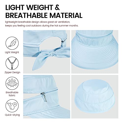 image for Simplicity Women's Sun Hats Sun Visor Hats Women Large Brim Summer UV 