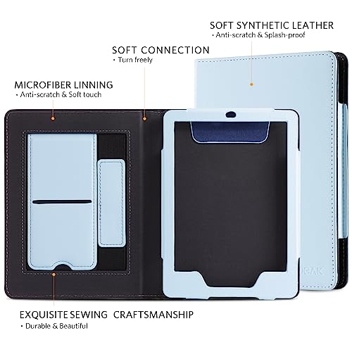 Image of CoBak Case for Ereader - Durable PU Leather Cover with Auto Sleep Wake, Card Slot, Hand Strap Feature - Fits Kindle Paperwhite 11th Generation 6.8 inch Signature Edition 2021 Released