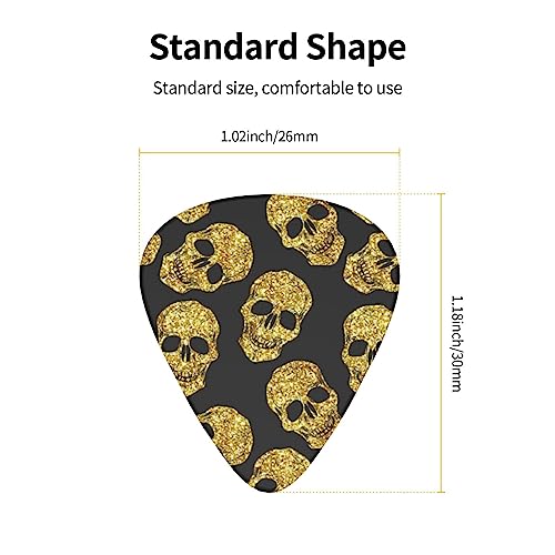 Lot de 12 médiators tendance et durables en forme de tête de mort pour ukulélé guitare électrique basse - Les Beatles, Paul McCartney, John Lennon, RIngo Starr, George Harrison Lot de 12 médiators tendance et durables en forme de tête de mort pour ukulélé guitare électrique basse – Image 5