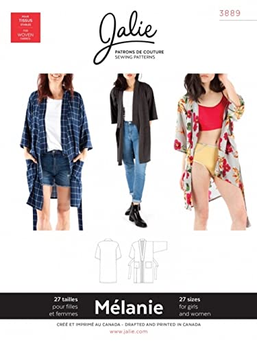 Jalie Sewing Pattern 3889 Jackets, Dressing Gowns 27 Sizes