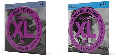 D'Addario Guitar Strings - ProSteels Electric Guitar Strings - Round Wound - Brighter, Crunchier, Increased Sustain - EPS515 - Medium, 11-50