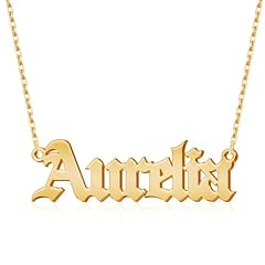 Old English Name Necklace