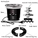 16oz Chocolate Fondue Fountain, 3-Tier MINI Chocolate Fountain with 6PCS Fondue Fork and Removal Fruits/Nuts/Treats Serving Tray for BBQ Sauce,Ranch,Nacho Cheese,Liqueurs