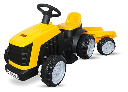 PEKECARS Trattore Electrico Peketrac 4000 6V Giallo