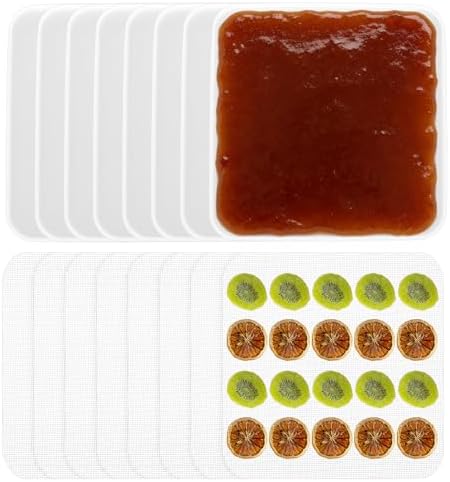 ASelected 16 PCS Mesh Silicone Dehydrator Sheets and Silicone Deh...