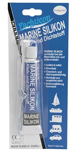 Silicone marine incolore Yachticon mastic d'étanchéité bateau
