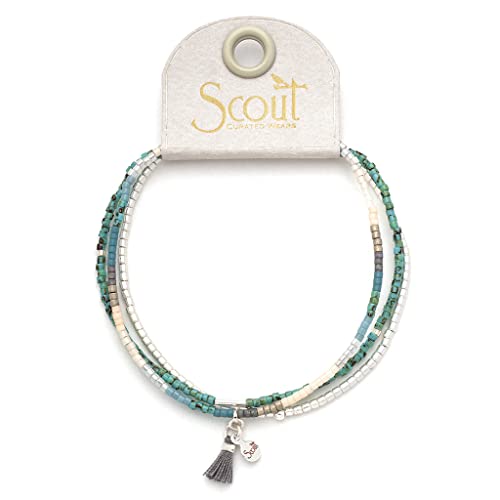 Scout Curated Wears - Chromacolor Miyuki Bracelet Trio - Turquoise Multi/Silver4