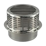 EJGMCNSGB Agua Calentador sombrerete de Chimenea, Acero Inoxidable Exterior Pared Aire Salida Tubo Fresh Aire Sistema ventilación Apertura para Gas Agua Calentador Sistemas(150MM)