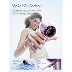 JISULIFE Handheld Fan Pro1S - Next-Gen Airflow: Up to 40H Runtime - Image 3