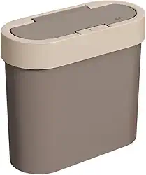 Coza - Lixeira Press Flat 2,8L - Warm Gray e Light Gray