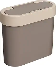 Coza - Lixeira Press Flat 2,8L - Warm Gray e Light Gray