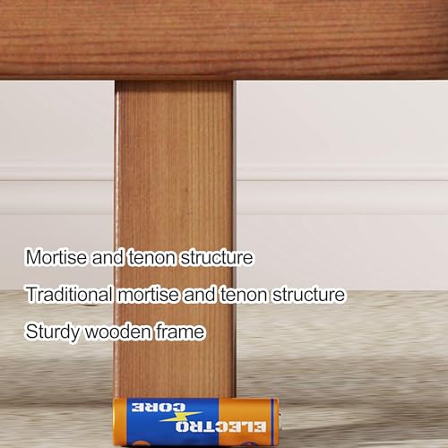 Banc de table à manger en bois rustique pour optimiser l'espace du salon - 6