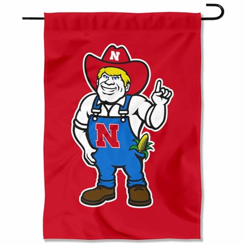 Nebraska Cornhuskers Mascot Garden Banner Flag