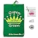 Giggle Golf Par 3 - Queen of The Green Towel, Tee Bag and A Bling Ball Marker with Hat Clip - Perfect Golf Gift for Women