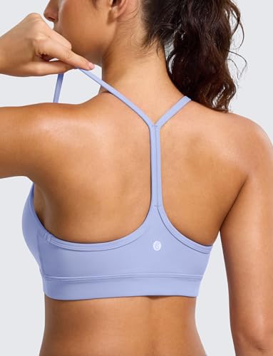 Image of BAYDI Clouduxi Y Back Sports Bra for Women - Padded Racerback Spaghetti Strap Low Impact Workout Yoga Bra, A-C Cups