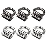 [Multipurpose Use] - Our metal bag connectors with d ring are great for repairing or customizing handbags, backpacks, totes, wallets, and DIY crafts. Securely attach straps, belts, or keychains to bags or use them for hanging decorations, accessories...