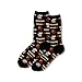 Hot Sox womens Novelty Occupation Casual Crew Socks Hosiery, Teacher's Pet (Black), 4 10 US