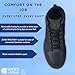 Shoes for Crews Men's Slip-Resistant High-Top Work Sneakers - Comfortable, Non-Slip Work Shoes for Men in Food Service, Healthcare, Retail - Tigon, Size 14