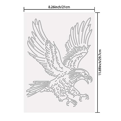 Transfert de chaleur aigle grand format pour customisation de veste - 3