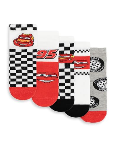 Disney Cars Lightning McQueen Boys Calf Socks Set of 52