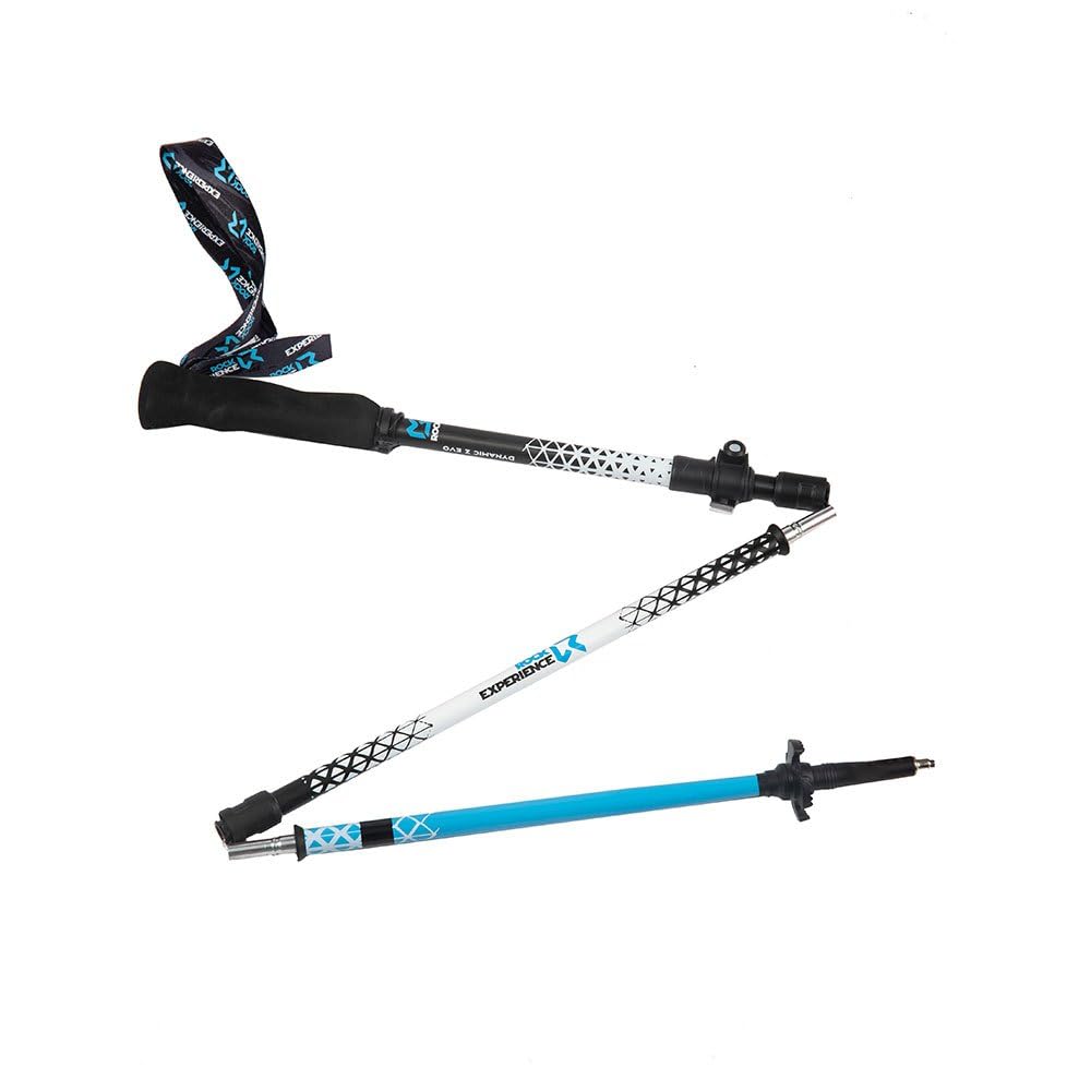 Rock Experience REUH01211 Dynamic Z Evo Alu Pole Bastoncini da Trekking 0208CAVIAR+1371AQUARIUS+0003BRIGHT White U